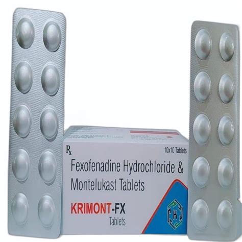 Fexofenadine Mg Montelukast Mg At Rs Box Fexofenadine Hcl