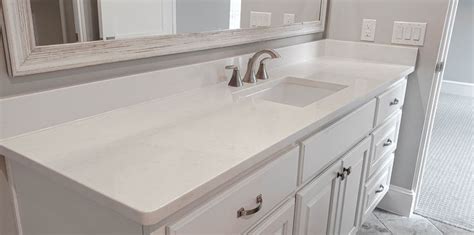 Quartz Master Bathroom Double Vanity Countertop