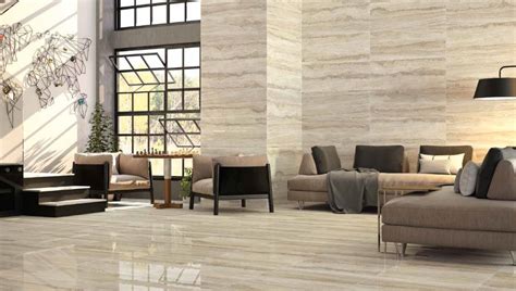 Levante Natural Stone Effect Polished Porcelain 450 X 1180mm Floor