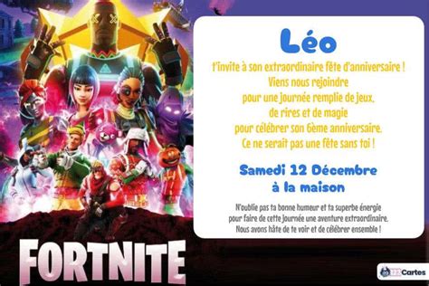 Seriously Bond Alert Carte Invitation Fortnite A Imprimer Advertise