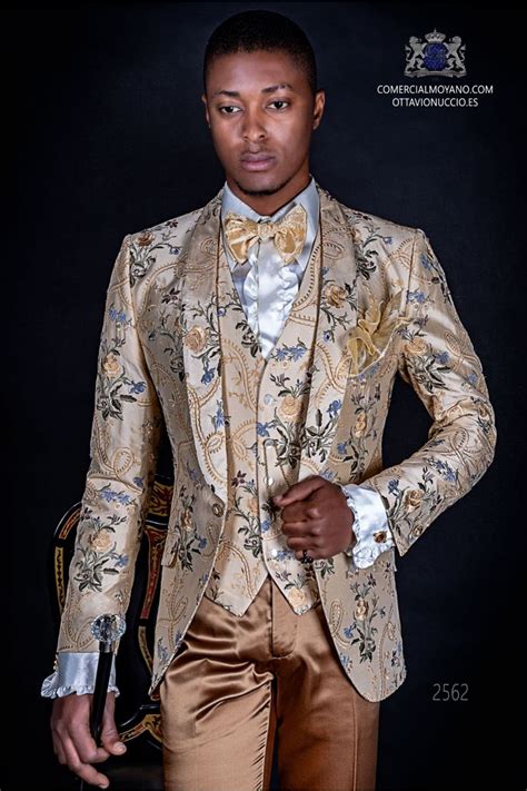 Fashion Suit In Jacquard Fabric With A Special Design Mario Moyano Gala