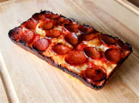 Detroit Style Pepperoni Personal Pan Pizza Recipe Bounded By Buns