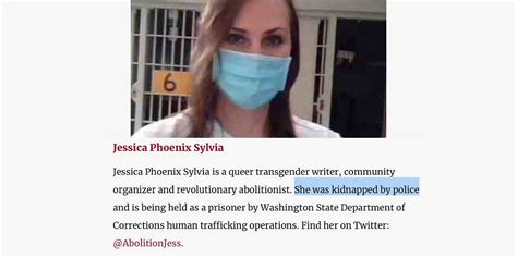 Trans Identified Sex Offender Becomes Prison Abolitionist