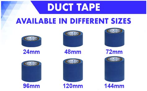 Vcr Blue Duct Tape Meters In Length Mm Width Roll Per