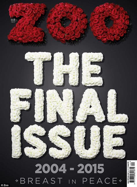 Zoo Magazine Unveils A Racy Funeral Themed Final Front Cover To Mark