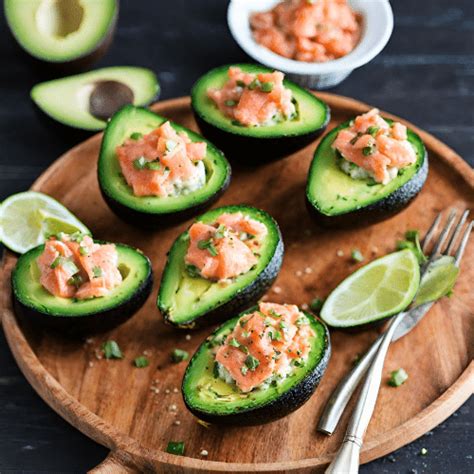 Salmon Stuffed Avocados Nanagrams Tidbits