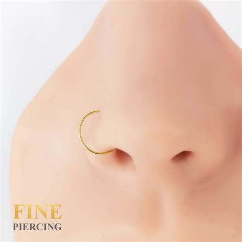 Piercing De Nariz Argola De Ouro 18k Fine Piercing