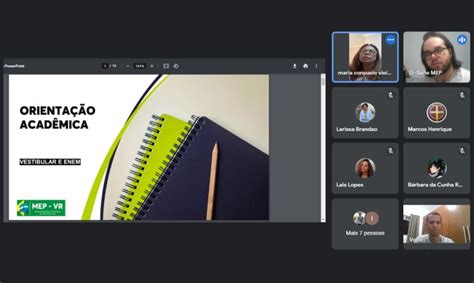 Mep Inicia Projeto De Orienta O Acad Mica No Pr Vestibular Cidad O