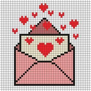 Pixel Art par Tête à modeler Pixel art pattern Easy pixel art Cross