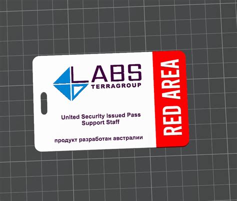 Tarjeta Roja De Acceso De Laboratorios Por 1994df Makerworld