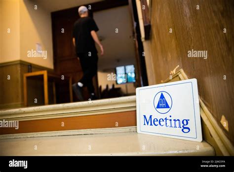 Alcoholics Anonymous Meeting Sign Hi Res Stock Photography And Images