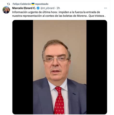 Felipe Calderón Xóchitl Gálvez Y La Oposición Arropan A Marcelo Ebrard Y Sus Quejas De La