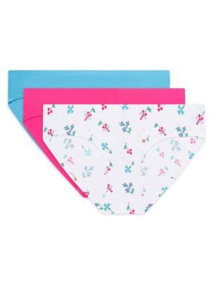 AQS 3 Pack Seamless Assorted Bikini Panties On SALE Saks OFF 5TH