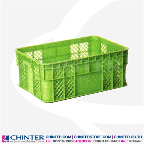 C-0018 ลังพลาสติกโปร่ง ขนาดภายใน 390x585x240 mm. - CHINTER.COM