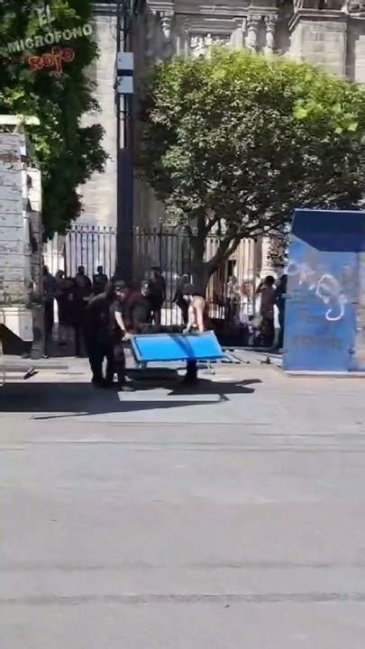 Protegen Zócalo Para La Marcha Del 8m😳 8m 8march Marcha8m Mujeres