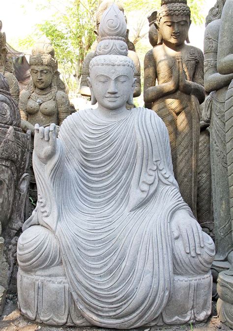 Large Buddha Garden Statue 65 77ls123 Lotus Sculpture