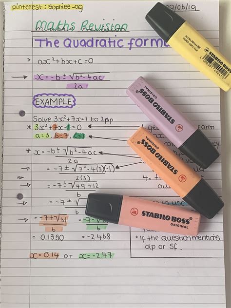 #maths #revision #notes #asthetic #pastelcolors #highlights # ...