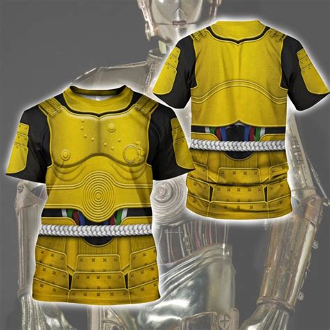 Star Wars C3po Costumes 3d Shirt Sci Fi Warrior Inspired Outfit Sold