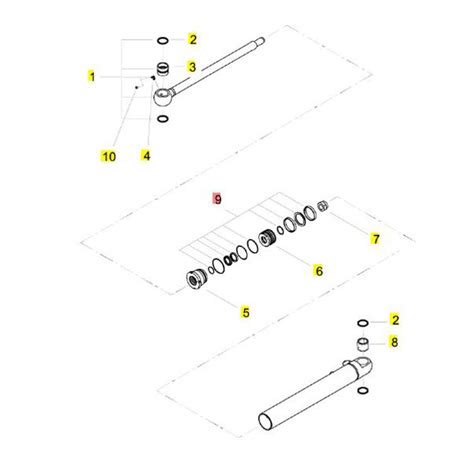 Yanmar Genuine Seal Kit Swing Cylinder Sv Machine Serve