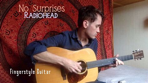 No Surprises Radiohead Fingerstyle Guitar Cover Martin D Youtube