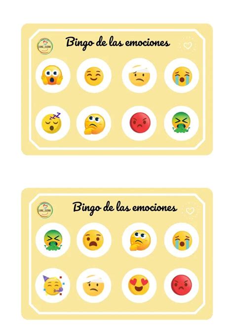 El Bingo De Las Emociones Orientacion Andujar Emociones Bingo