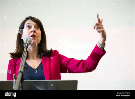 Labour party leadership candidate Liz Kendall giving her first speech ...