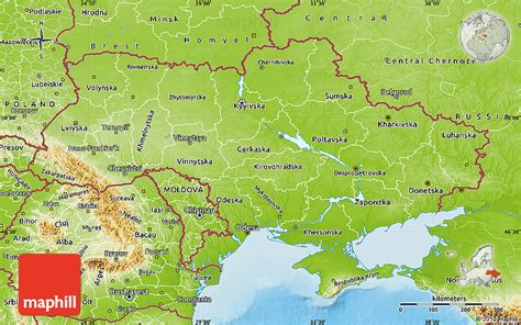 Geographic Map Ukraina