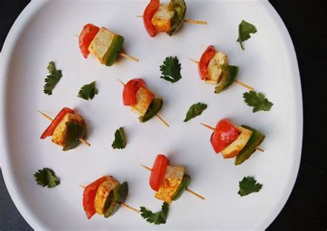 Tri Colour Skewers Recipe By Ruchika Sapra Cookpad