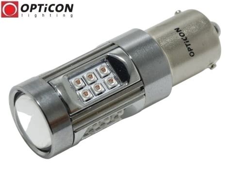 Samochodowa Żarówka Led P21W Ba15s 12V DC 30x HP CREE Czerwony OPTICON