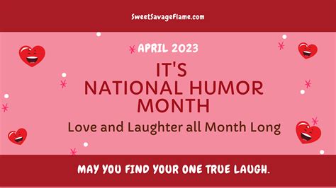 National Humor Month April 2023: Love and Laughs