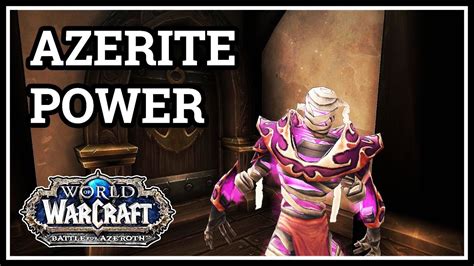 Azerite Power Reset Wow Bfa Youtube