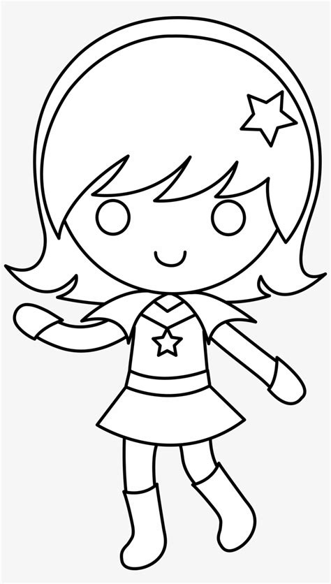 Girl Clipart Outline School Girl Black And White Clipart , Free