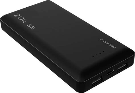 Realpower Pb K Se Mah Powerbank X Usb X Usb C Zwart