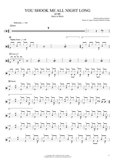 You Shook Me All Night Long Tab by AC/DC (Guitar Pro) - Full Score ...