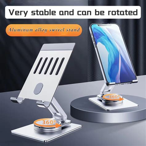 Degree Rotatable Aluminum Alloy Folding Mobile Phone Tablet Stand