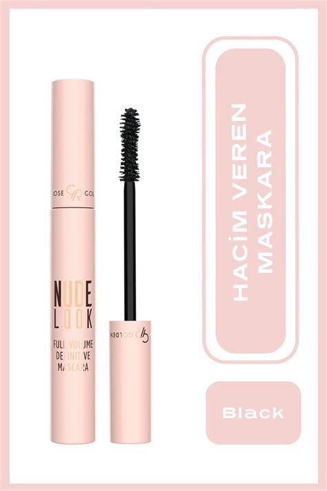 Golden Rose Nude Look Full Volume Definitive Mascara Black Hacim Veren Maskara