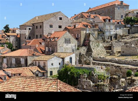 Homes In Dubrovnik Croatia Stock Photo Alamy