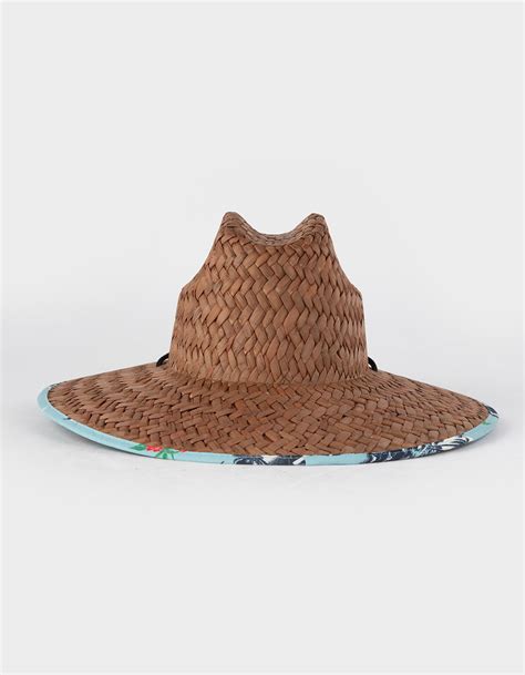 Brixton Crest Mens Lifeguard Straw Hat Brown Tillys