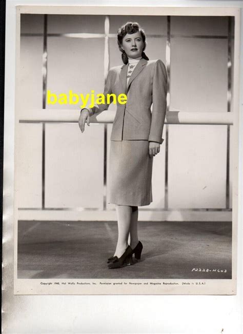 Barbara Stanwyck Orig 8x10 Photo Edith Head Suit 1945 Strange Love