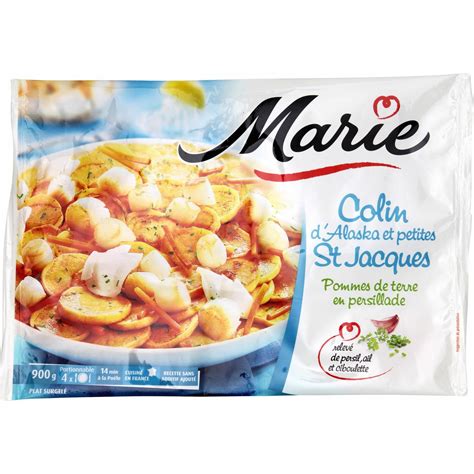 Plat Cuisin Colin D Alaska Petites St Jacques Marie Le Sachet De