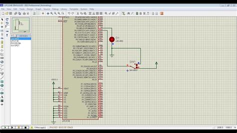 Embedded C Programming Led Blinking When Switch Pressed Arm7 Lpc2148 Microcontroller Youtube