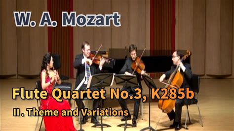 W A Mozart Flute Quartet No In C Major K B Theme And