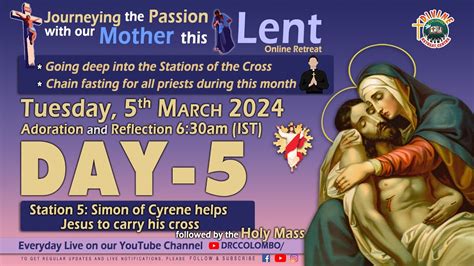 LIVE DAY 5 Station 5 Simon Of Cyrene Helps Jesus To Carry His