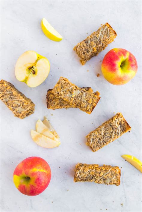 Salted Caramel Apple Breakfast Bars FromMyBowl GlutenFree Vegan 8