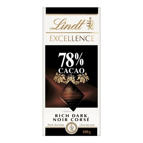 Lindt Excellence Dark Chocolate Bar 78 Cacao 100g Coquitlam Centre