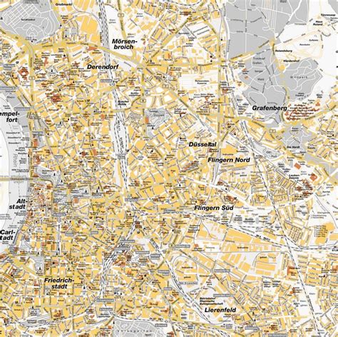 D Sseldorf Stadtteile Karte Seite Stadtplan Karten Landkarte