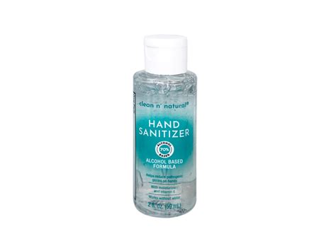 Clean N Natural Hand Sanitizer Alcohol Based Formula 2fl Oz59 Ml