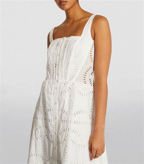 Womens Charo Ruiz Ibiza White Broderie Anglaise Nissy Maxi Dress