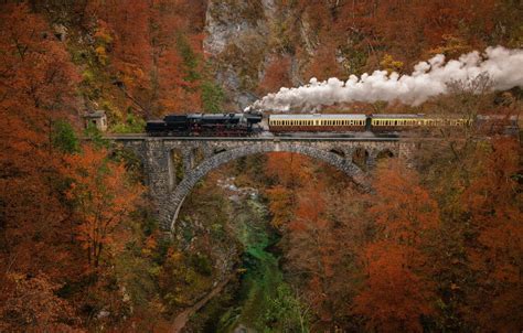 Autumn Train Wallpapers - 4k, HD Autumn Train Backgrounds on WallpaperBat