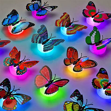 Pack Of 5 Butterfly Led Lights For Decoration Nonopk